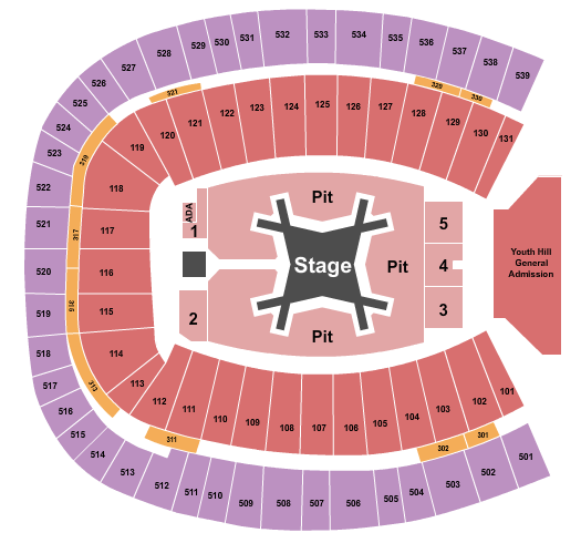 Scott Stadium Luke Combs Seating Chart